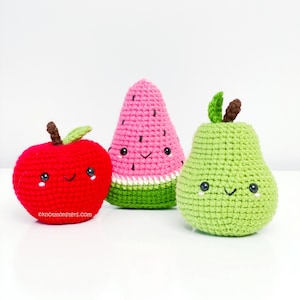 50 Crochet Pattern Bundle EBOOK PDF KnotMonsters Farmer's Market Ed Amigurumi How to Beginner Easy Simple Basic Tutorial Fruit Vegetables image 4