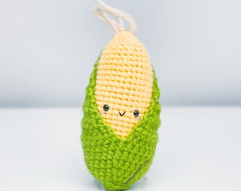 Corn with Husk Crochet Pattern! PATTERN ONLY! PDF download Amigurumi Beginner Easy Simple Basic How to Tutorial Kawaii Cute Vegetable Veggie