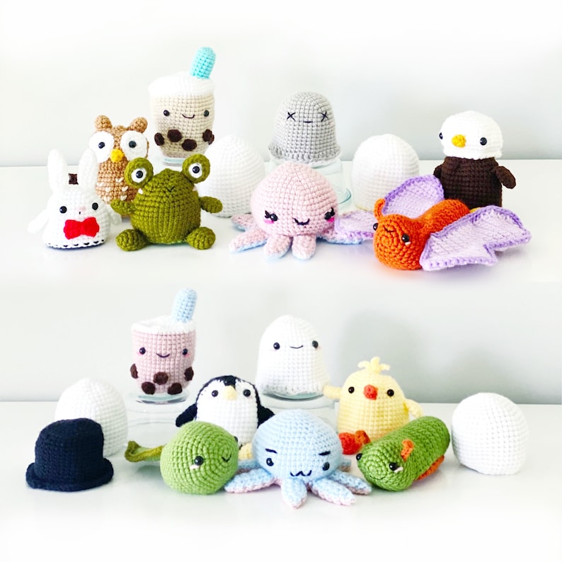 10 Reversible Flippable Crochet Amigurumi Patterns EBOOK PDF image 1