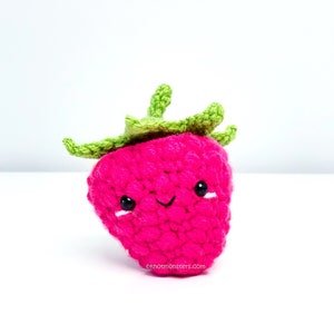 Raspberry Crochet Pattern! PATTERN ONLY! PDF download Amigurumi Beginner Easy Simple Basic How to Tutorial Kawaii Cute Fruit Fruits