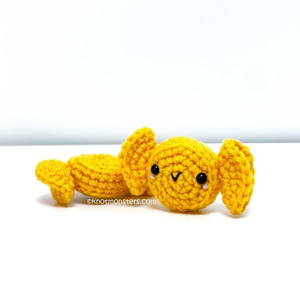 Butterscotch Candy Crochet Pattern! PATTERN ONLY! PDF download Amigurumi Beginner Easy Simple Basic How to Tutorial Desserts Treats Food