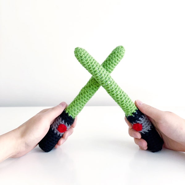 Mini Light sword saber Crochet PATTERN ONLY Instant DOWNLOAD! Light Sabre Yarn Amigurumi Toy star battle space