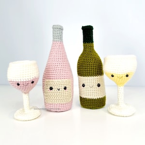 30 Wine & Spirits Crochet Pattern Bundle EBOOK PDF KnotMonsters Amigurumi How to Beginner Easy Tutorial Food Drinks Bottle Wine Glass of image 5