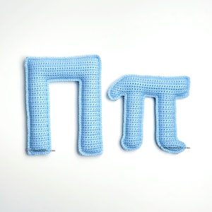 Letter Pi Häkelanleitung NUR! PDF download Amigurumi Instruktionen Guide How to Tutorial Anfänger Einfach Alphabet Zeichen Symbol Griechisch Math