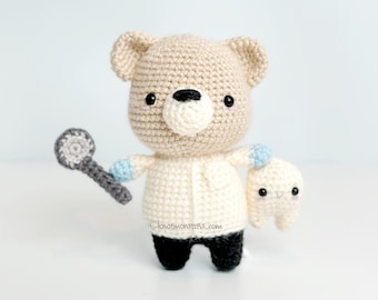 Zahnarzt Häkelanleitung! NUR MUSTER! PDF download Amigurumi Anfänger Einfach Einfach