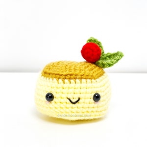 Flan Pastry Crochet Pattern! PATTERN ONLY! PDF download Amigurumi Beginner Easy Simple Basic How to Tutorial Desserts Treats Food Pastries