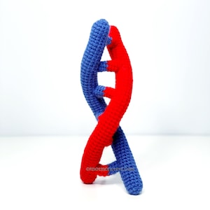 DNA Double Helix Crochet Pattern ONLY! PDF download Amigurumi Beginner Easy Simple Basic How to Tutorial Learn Science Biology School Teach