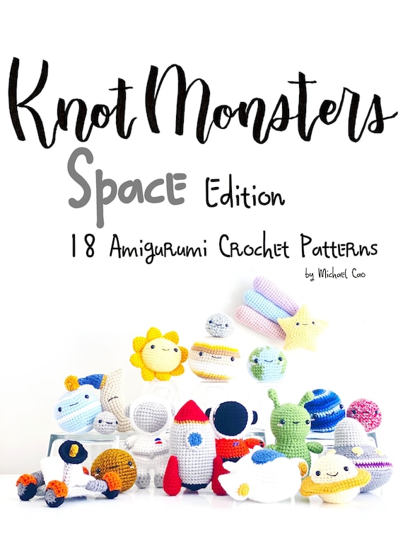 18 Crochet Space Patterns EBOOK PDF Amigurumi Crochet Patterns Beginner  Easy Simple Basic Yarn Book Bundle Sun Moon Stars Spaceship Alien -   Australia