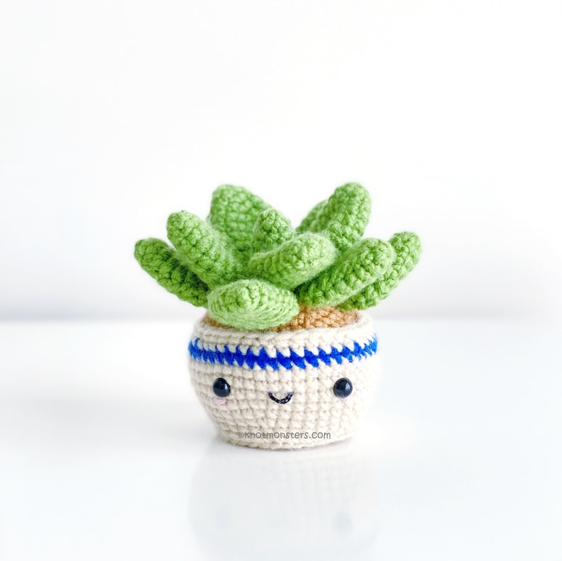 12 Crochet Potted Plant Patterns EBOOK PDF KnotMonsters Amigurumi Crochet Patterns Beginner Easy Simple Basic Tree Succulent Bonsai Pot image 6