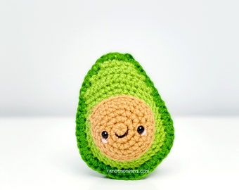 Avocado Crochet Pattern! PATTERN ONLY! PDF download Amigurumi Beginner Easy Simple Basic How to Tutorial Kawaii Cute Fruit Fruits