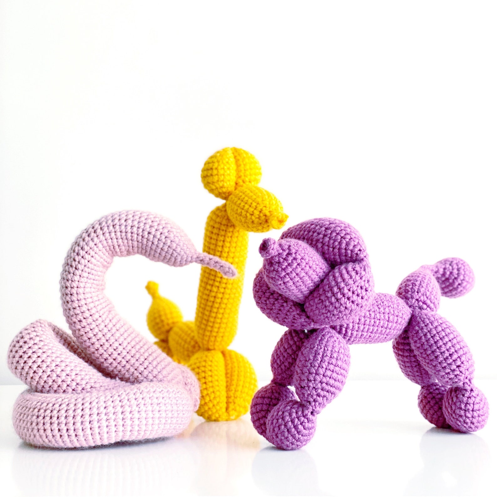 12 Crochet Balloon Animal Patterns EBOOK PDF KnotMonsters: | Etsy