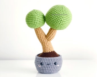 Tree Plant Crochet Pattern! PATTERN ONLY Instant DOWNLOAD! Amigurumi Crochet Patterns Beginner Easy Simple Basic Summer Cute Kawaii