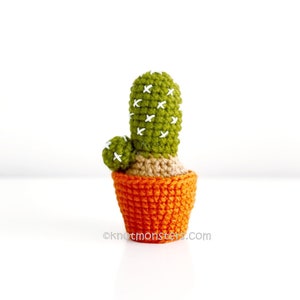 12 Crochet Mini Cactus Garden Patterns EBOOK PDF KnotMonsters Amigurumi Crochet Patterns Beginner Easy Simple Basic Plant Cacti Project Lot image 7