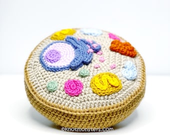 Animal Cell Eukaryotic Mini Pillow Crochet Pattern! PATTERN ONLY! PDF download Amigurumi Beginner Easy Simple Basic How to Tutorial Science