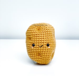 Spud the Potato Crochet Pattern! PATTERN ONLY! PDF download Amigurumi Beginner Easy Simple Basic How to Tutorial Kawaii Cute Vegetable