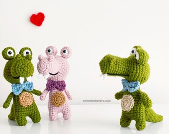 Alligator Crocodile Crochet PATTERN ONLY Instant DOWNLOAD! Croc Amigurumi Stuffed Animal Doll Plush Plushie Plushy Blanket Toy Hat Slipper