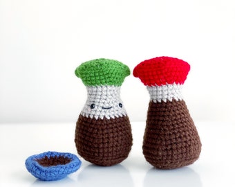 Soy Sauce Bottle Crochet PATTERN ONLY pdf DOWNLOAD! Amigurumi Crochet Patterns Beginner Easy Simple Basic How to Asian Japanese Chinese Food