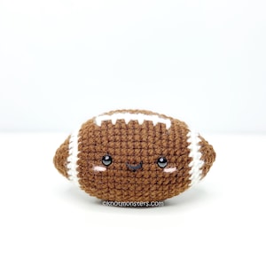 Football Crochet PATTERN ONLY pdf DOWNLOAD! Amigurumi Crochet Patterns Beginner Easy Simple Basic Yarn Sports Sport Ball Balls Game American