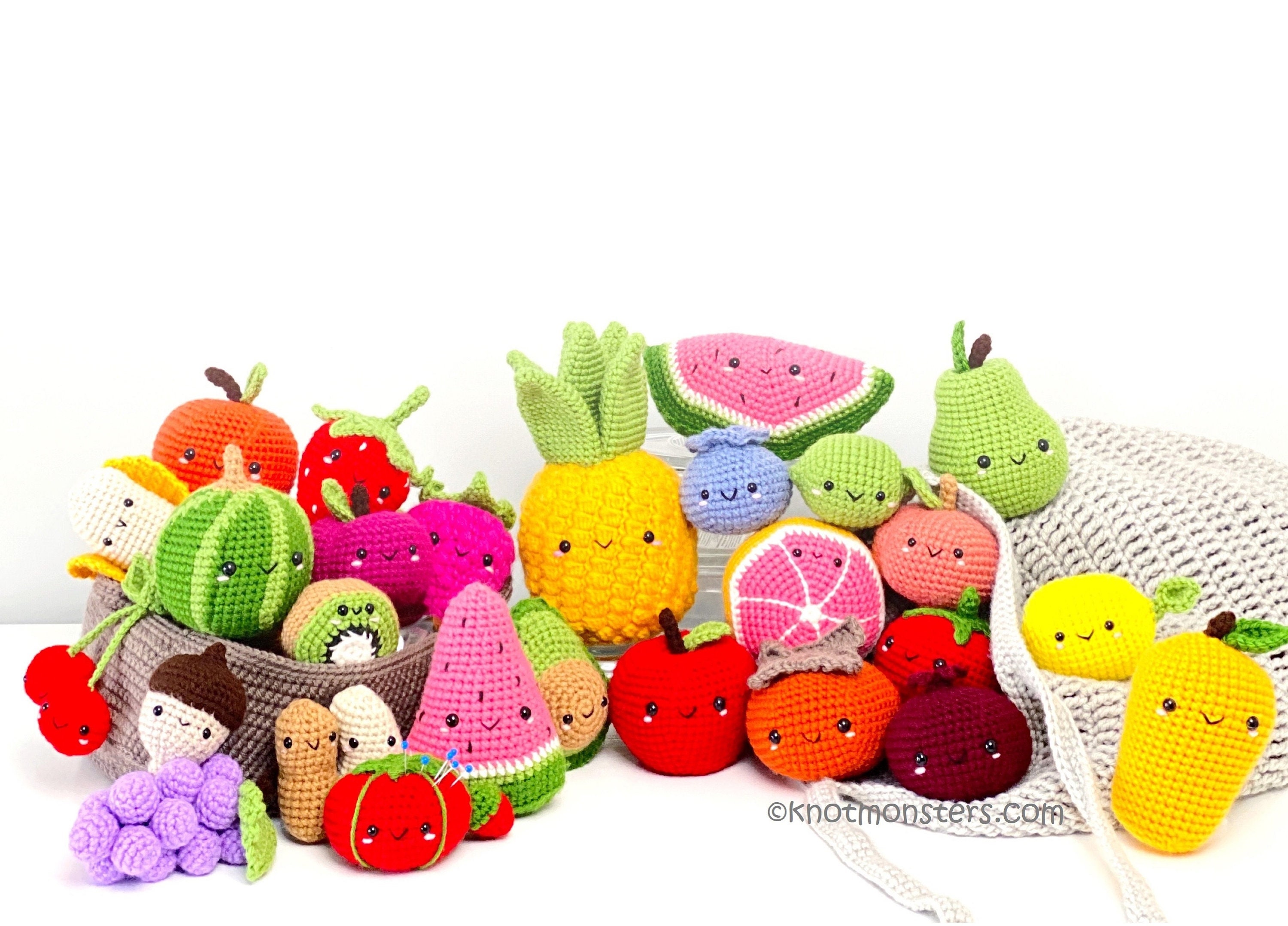 Mini Amigurumi Crochet Pattern Bundle, Tiny, Small, Animal, Fruit, Flower,  Ice Cream, Vegetables, Weather, Food, Cup, Star, Ufo, PDF Pattern 