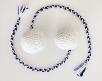 Bolas de poi fáciles de tejer a crochet. ¡SOLO PATRÓN DE DESCARGA INSTANTÁNEA! Bolas de poi maoríes hawaianas, polinesias, con hilado giratorio.