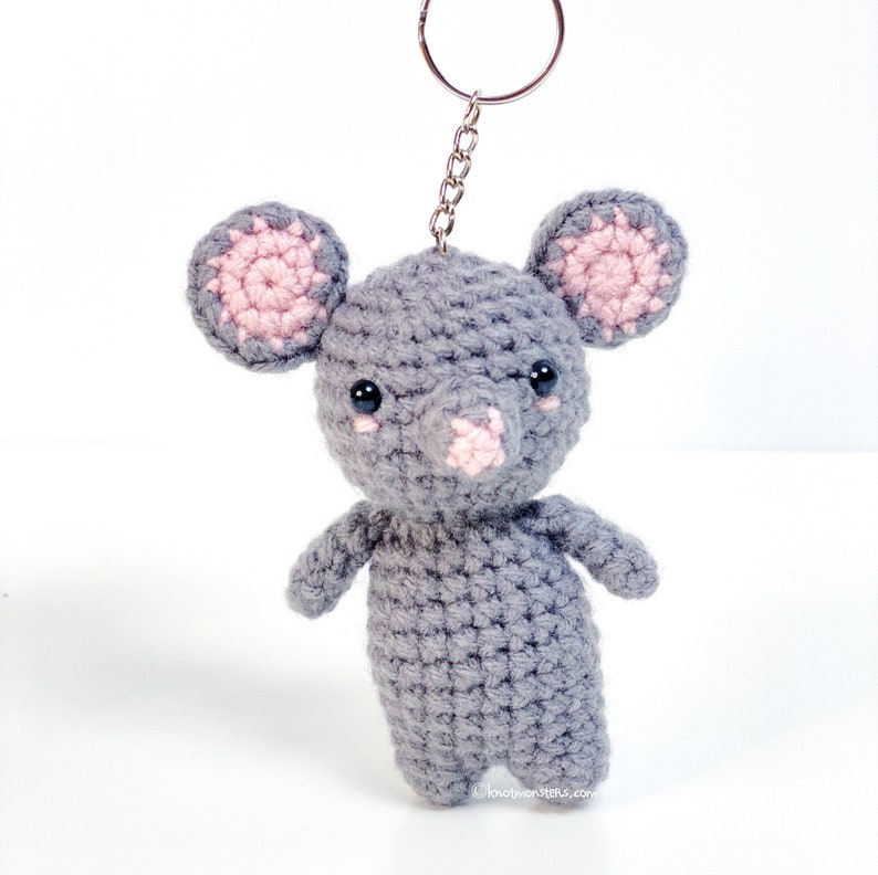 Mouse Keychain Crochet Pattern! PATTERN ONLY! PDF Download Amigurumi ...