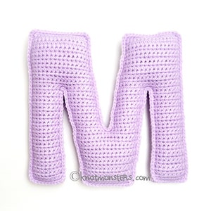 ¡SOLO PATRÓN DE Crochet Letra M! Descargar PDF Guía de instrucciones de Amigurumi Cómo hacer un tutorial Principiante Alfabeto fácil Caracteres Símbolos Mu