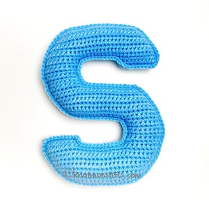 ¡SOLO PATRÓN DE Crochet Letra S! Descargar PDF Guía de instrucciones de Amigurumi Cómo hacer un tutorial Principiante Fácil Alfabeto Caracteres Símbolos