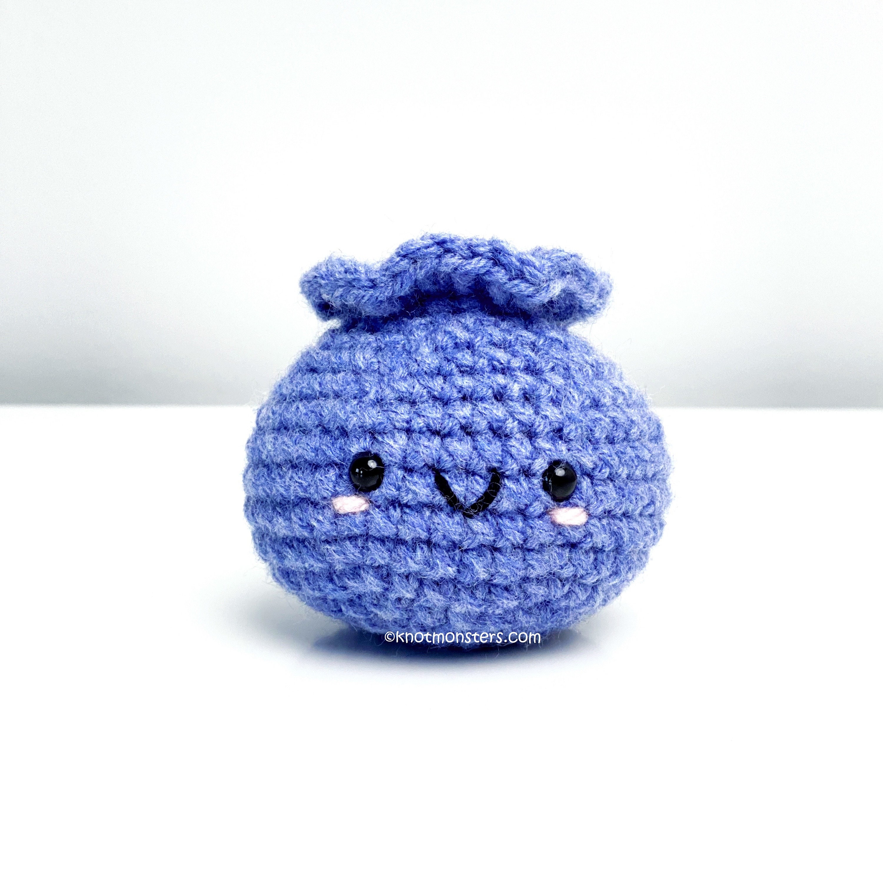 Blueberry Crochet Pattern! PATTERN ONLY! PDF download Amigurumi Beginner  Easy Simple Basic How to Tutorial Kawaii Cute Fruit Fruits