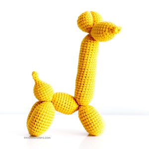 Giraffe Balloon Animal Crochet PATTERN ONLY Instant DOWNLOAD! Amigurumi, balloon animal crochet pattern