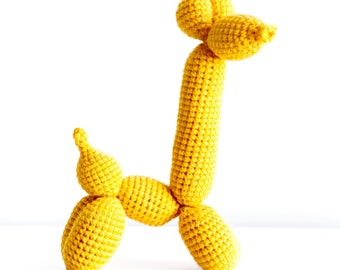 Giraffe Balloon Animal Crochet PATTERN ONLY Instant DOWNLOAD! Amigurumi, balloon animal crochet pattern