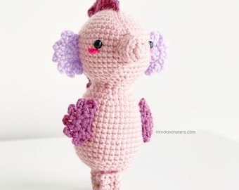 Seahorse Crochet PATTERN ONLY Instant DOWNLOAD! Sea Horse Amigurumi Sea Animal Sea Creatures Underwater water theme homemade toy cute kawaii