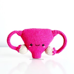 Anatomical Uterus Crochet Pattern! PATTERN ONLY Instant DOWNLOAD! Amigurumi Crochet Patterns Beginner Easy Simple Basic Yarn Organs Guts