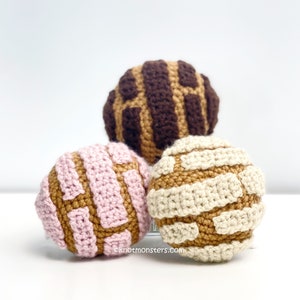 Conchas Pan Dulces Crochet Pattern! PATTERN ONLY! PDF download Amigurumi Beginner Easy Simple Basic How to Desserts Treats Food Pastry