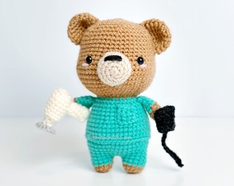 Zahnarzthelferin Häkelanleitung! NUR MUSTER! PDF download Amigurumi Anfänger Einfach Einfach