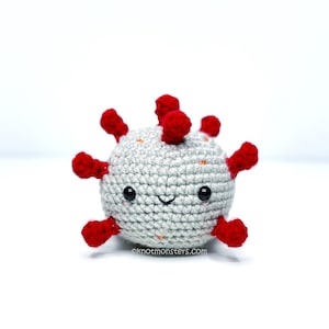 Virus COVID-19 Virkmönster ENDAST! PDF-nedladdning Amigurumi Nybörjare Enkelt Grundläggande Hur man Handledning Lär dig Naturvetenskap Biologi Skola Undervisa