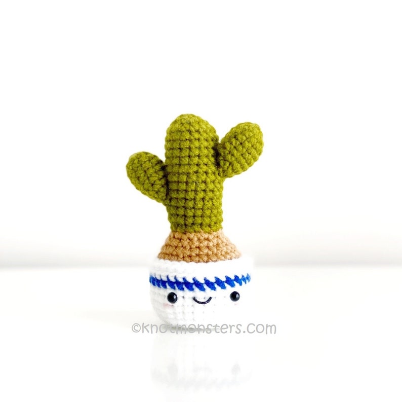 12 Crochet Mini Cactus Garden Patterns EBOOK PDF KnotMonsters Amigurumi Crochet Patterns Beginner Easy Simple Basic Plant Cacti Project Lot image 9