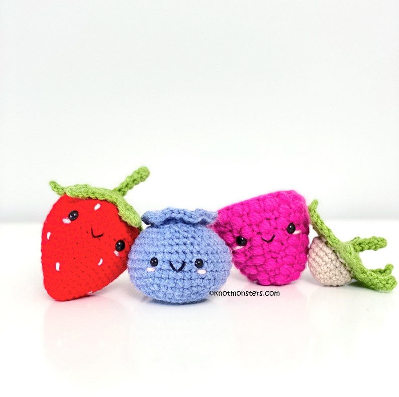 50 Crochet Pattern Bundle EBOOK PDF KnotMonsters Farmer's Market Ed Amigurumi How to Beginner Easy Simple Basic Tutorial Fruit Vegetables image 8