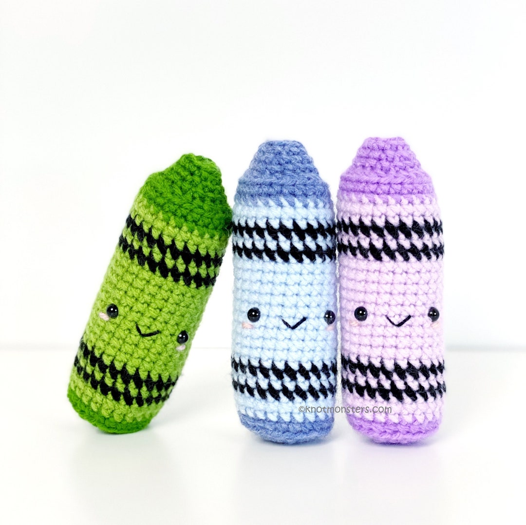 Crayon PATTERN ONLY! PDF Download Knotmonsters Amigurumi How to ...