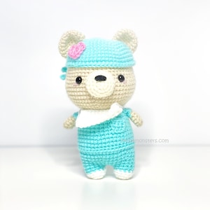 Surgeon Scrub Doctor Bear Crochet PATTERN ONLY! PDF download KnotMonsters Amigurumi How to Beginner Easy Medical Nurse Healthcare Hospital