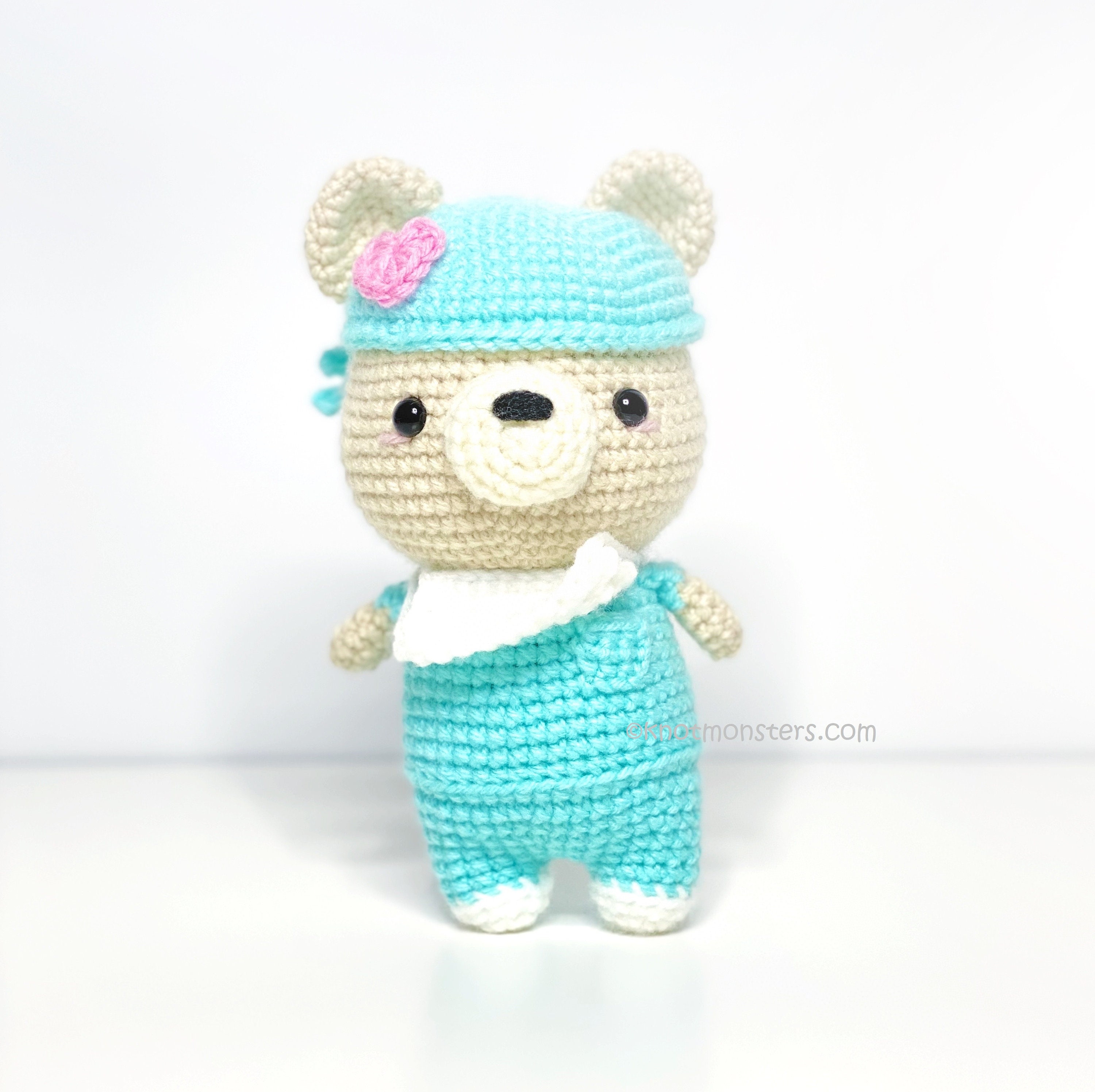 Surgeon Scrub Doctor Bear Crochet PATTERN ONLY! PDF download KnotMonsters Amigurumi How to Beginner Easy Medical Nurse Healthcare Hospital