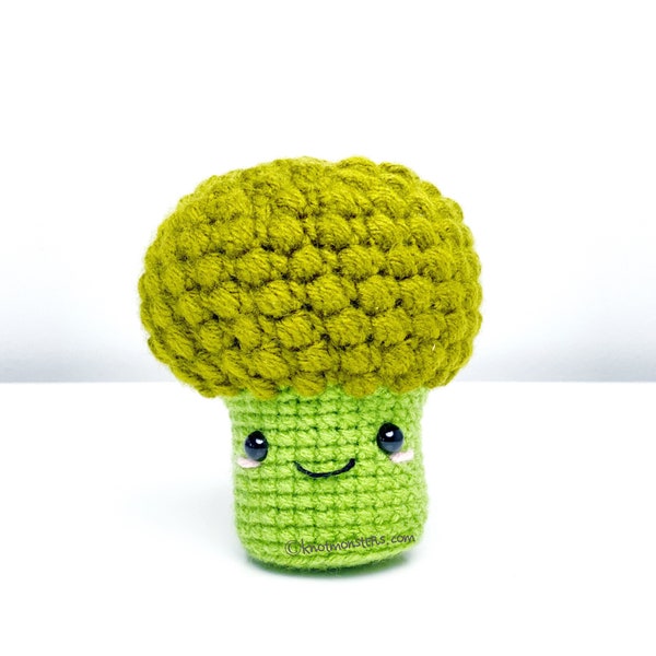 Broccoli Crochet Pattern! PATTERN ONLY PDF download Amigurumi Beginner Easy Simple Basic How to Tutorial Kawaii Cute Vegetable Veggie