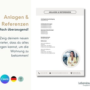 Wohnungsbewerbung modern Vorlage Bewerbung Wohnung Paar Single deutsch professionell Wohnungsbewerbung Vorlage Familie kreativ nur für Canva image 4
