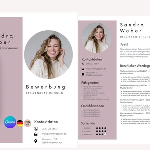 Plantilla de solicitud alemán | Currículum Vitae | carta de presentación creativa hoja de presentación moderna | Profesionales y compañía | Viejo hombre rosa - ¡CANVA!