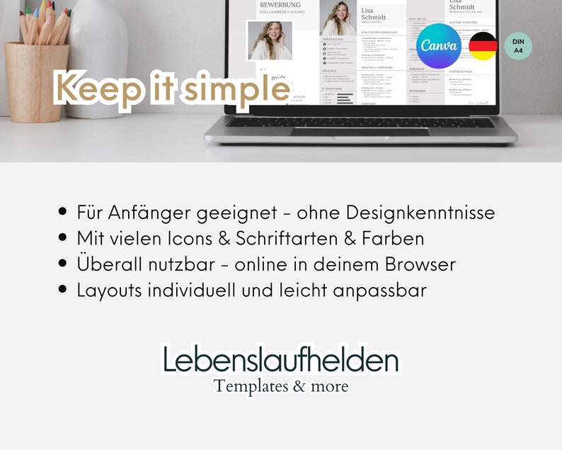 Wohnungsbewerbung modern Vorlage Bewerbung Wohnung Paar Single deutsch professionell Wohnungsbewerbung Vorlage Familie kreativ nur für Canva image 9