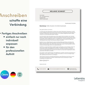 Wohnungsbewerbung modern Vorlage Bewerbung Wohnung Paar Single deutsch professionell Wohnungsbewerbung Vorlage Familie kreativ nur für Canva image 3