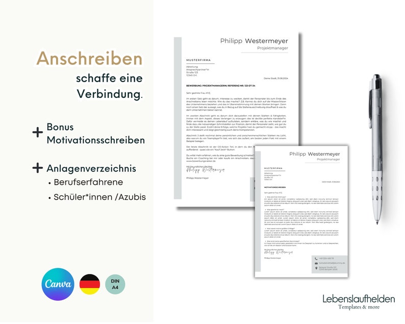 Professional Application Template CV Template Tabular Modern Creative ...
