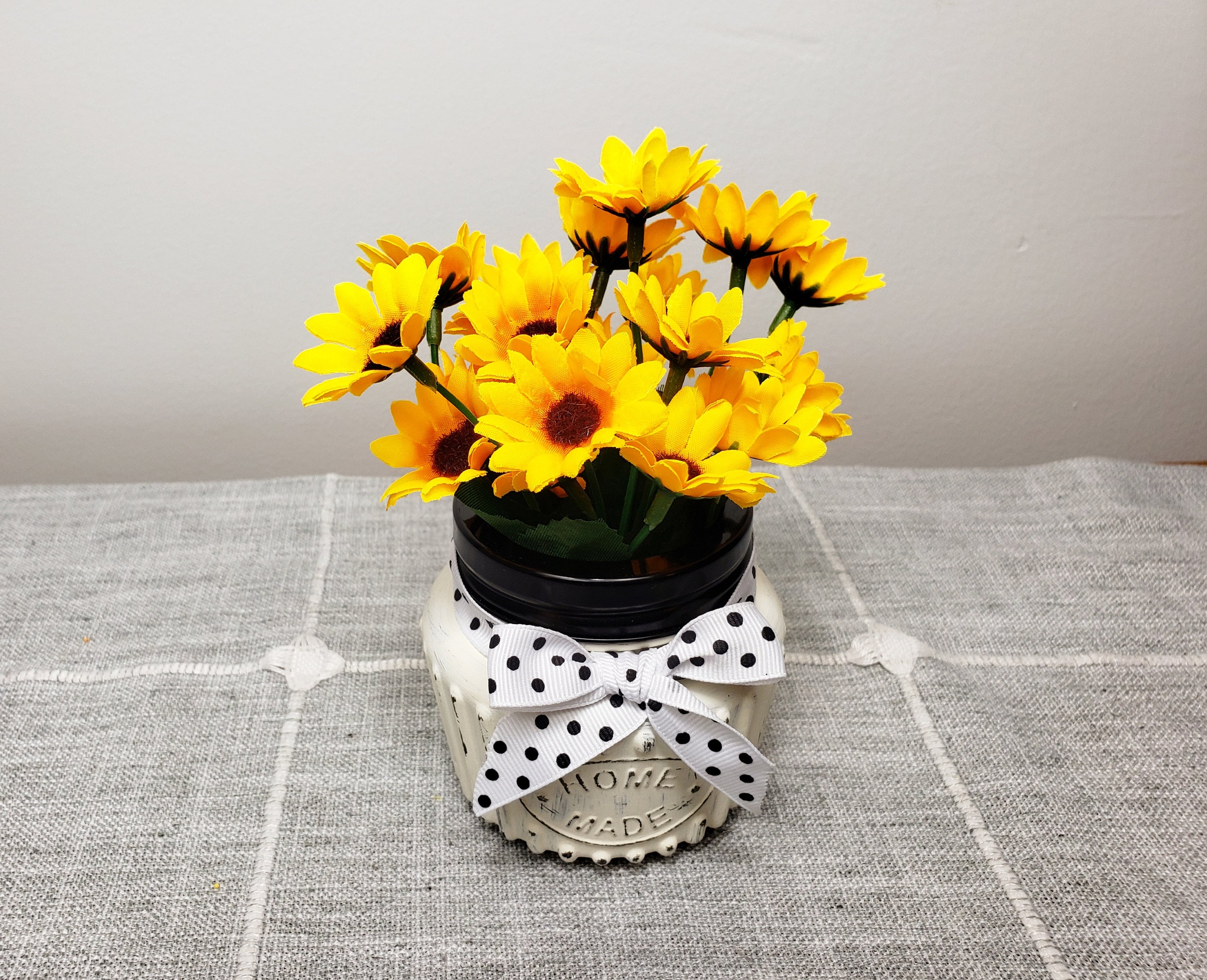 Sunflower Vase Artificial Sunflowers Small Vase Swedish Etsy