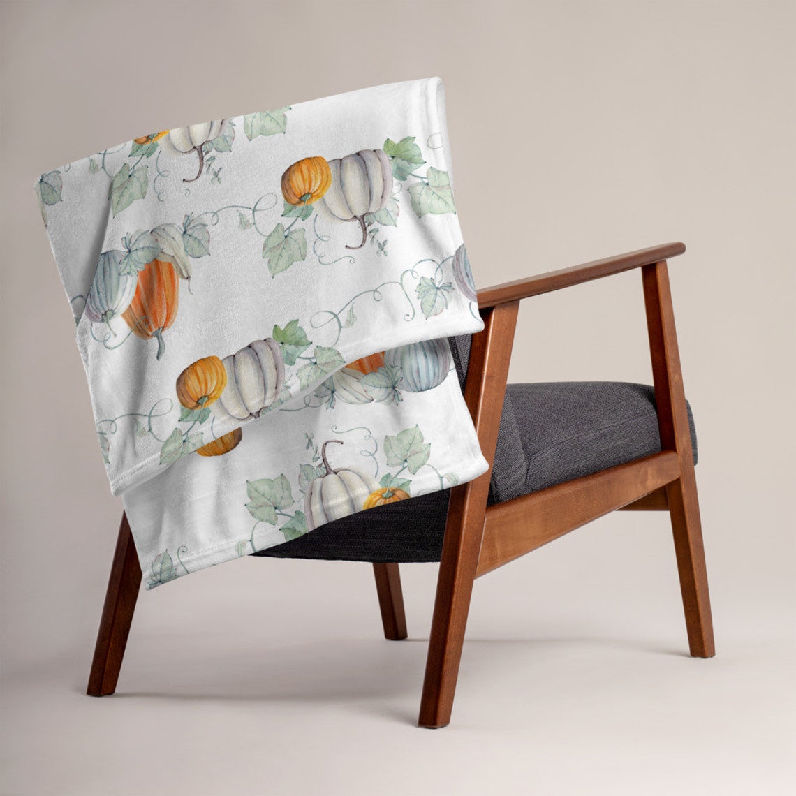 Fall Throw Blanket Autumn Throw Blanket Halloween Blanket Etsy