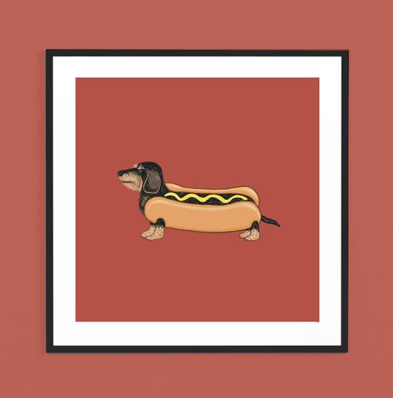 Cane Costume Hot Dog Bassotto Cane Salsiccia Hot Dog Costume