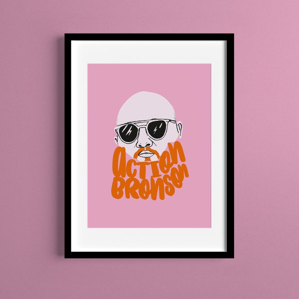 Action Bronson Fuck That's Delicious A5 A4 A3 A2 Graphic Art Illustration Music Wall Print Poster Unframed